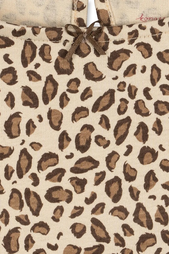 Dievčenské bavlnené šaty Konges Sløjd DREY DRESS GOTS béžová KS104290.PreSpring