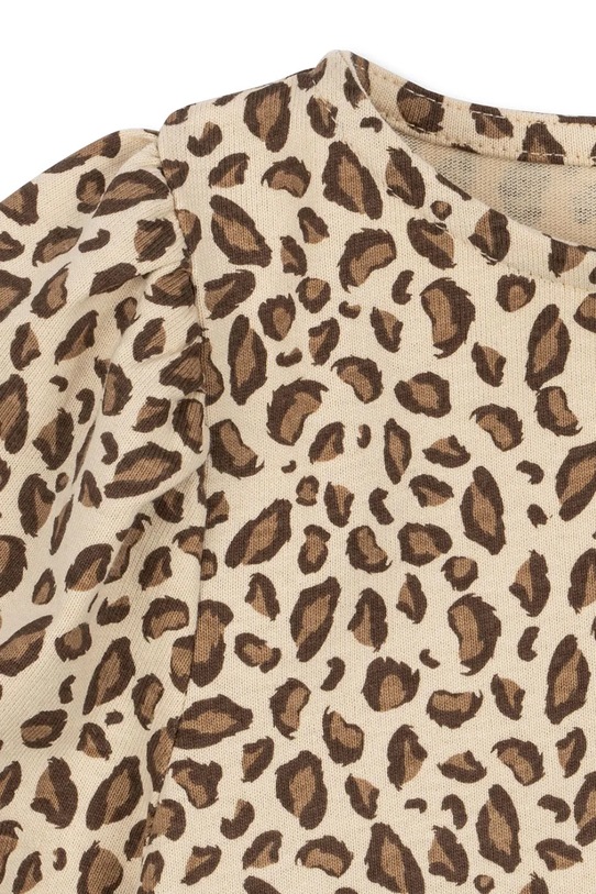 Dievčenské bavlnené šaty Konges Sløjd DREY DRESS GOTS KS104290.PreSpring béžová