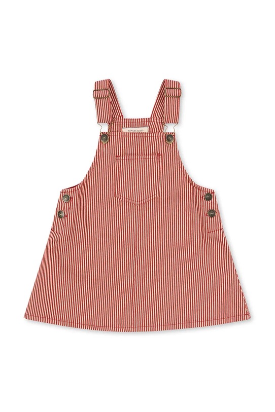 Konges Sløjd sukienka bawełniana dziecięca LUC SPENCER DRESS GOTS KS104353.PreSpring różowy SS26