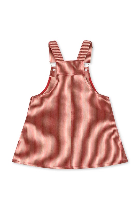 Dziewczynka Konges Sløjd sukienka bawełniana dziecięca LUC SPENCER DRESS GOTS KS104353.PreSpring różowy