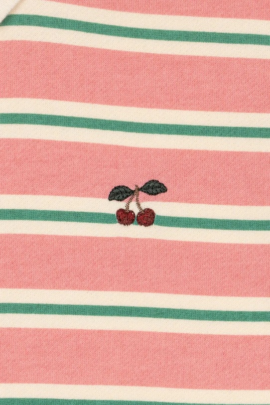Konges Sløjd sukienka bawełniana dziecięca SPOTTY LS DRESS GOTS KS104524.PreSpring różowy