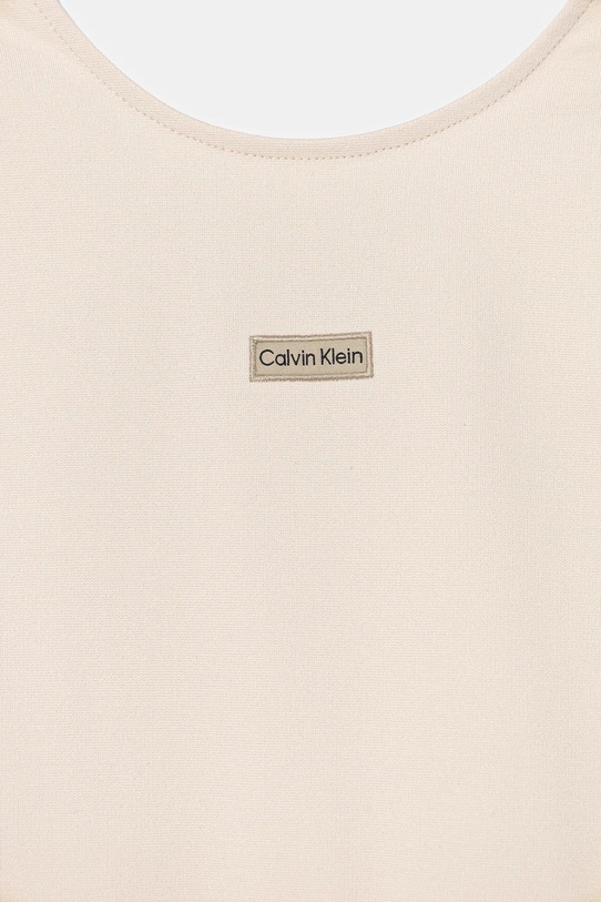 Dziewczynka Calvin Klein Jeans sukienka dziecięca IG0IG03082.128.176.PPY2 beżowy