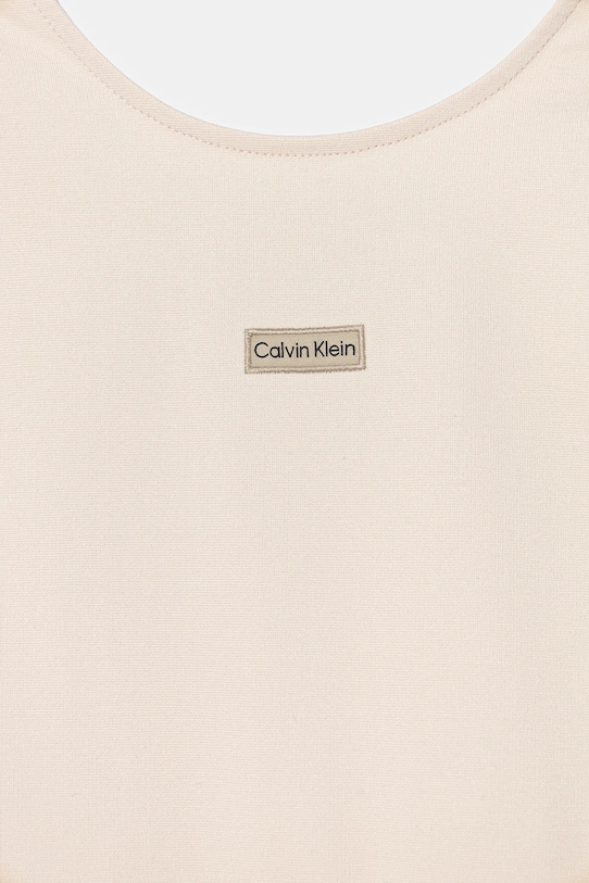 Dziewczynka Calvin Klein Jeans sukienka dziecięca IG0IG03082.128.176.PPY2 beżowy