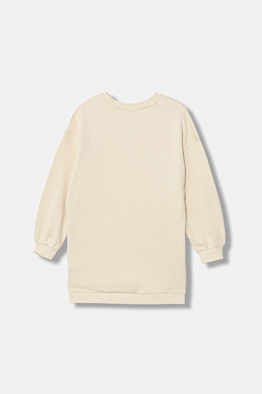 Calvin Klein Jeans sukienka bawełniana dziecięca IG0IG03092.128.176.PPY2 beżowy SS26