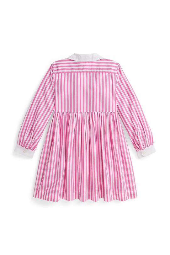 Polo Ralph Lauren sukienka bawełniana dziecięca 312A95899001 różowy SS26