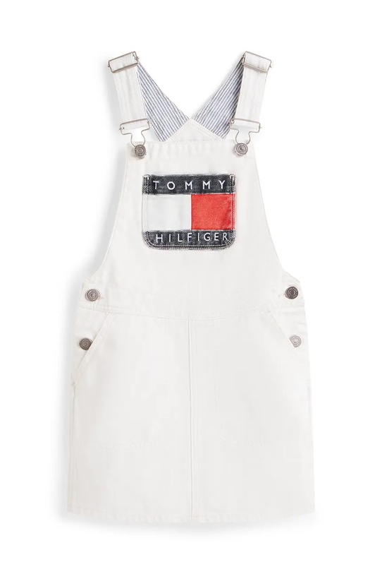 Tommy Hilfiger sukienka jeansowa dziecięca KG0KG09264.128.176.PPY2 beżowy SS26