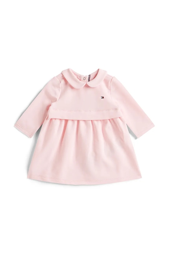 Tommy Hilfiger sukienka niemowlęca z elastanem różowy KN0KN01972.PPY2