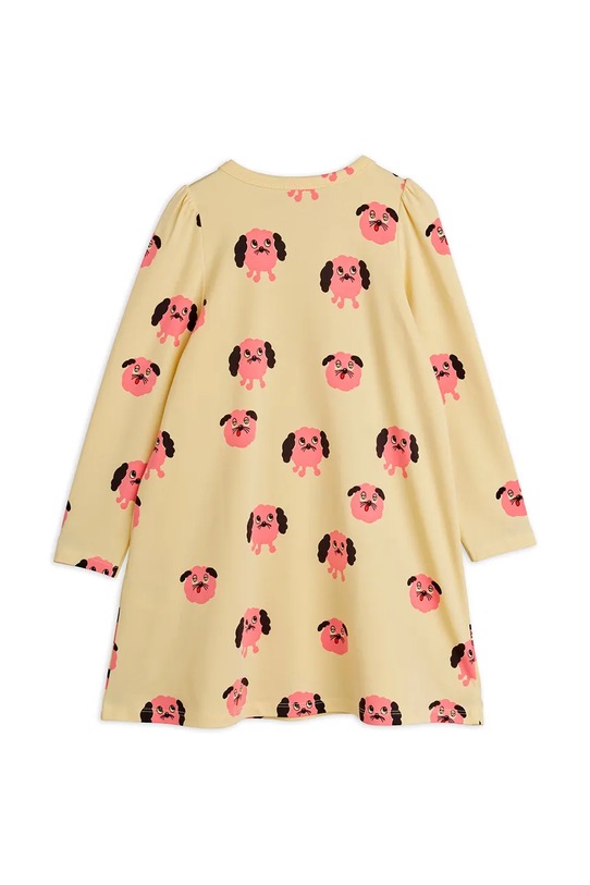 Dziewczynka Mini Rodini sukienka dziecięca Doggies 26150103 żółty