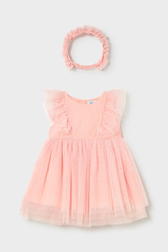 Mayoral sukienka dziecięca rozkloszowany różowy 1905.4A.Baby.PPY2
