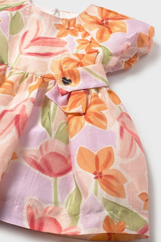 Dievčenské ľanové šaty Mayoral ružová 1909.4B.Baby.PPY2