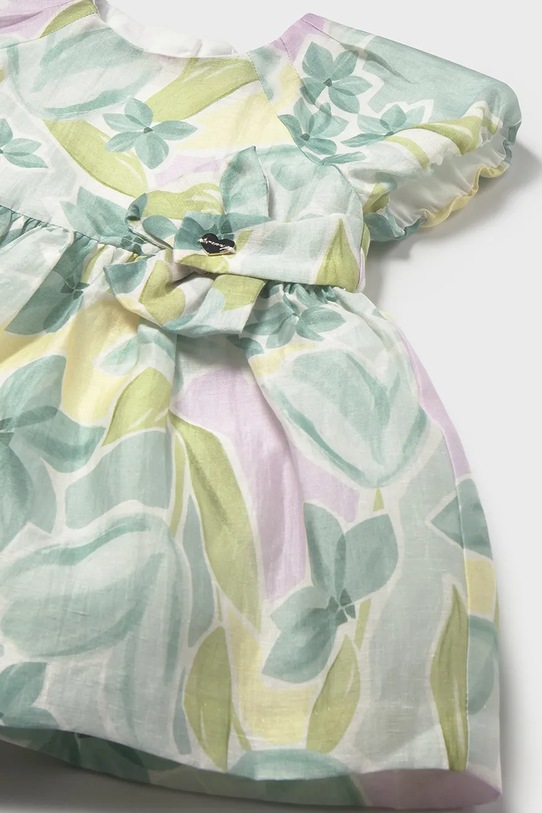 Dziewczynka Mayoral sukienka lniana dziecięca 1909.4B.Baby.PPY2 zielony