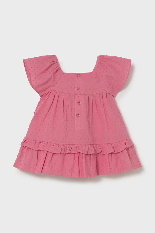 Dziewczynka Mayoral sukienka bawełniana dziecięca 1912.4D.Baby.PPY2 różowy