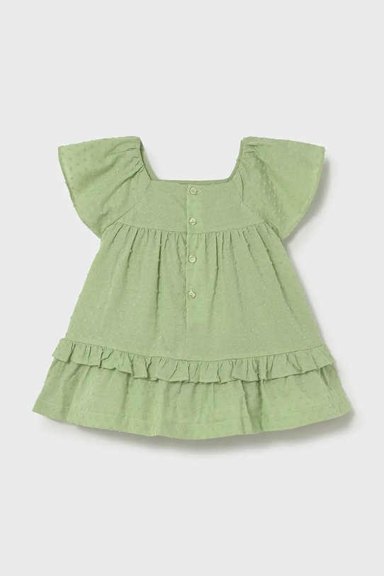 Dziewczynka Mayoral sukienka bawełniana dziecięca 1912.4D.Baby.PPY2 zielony