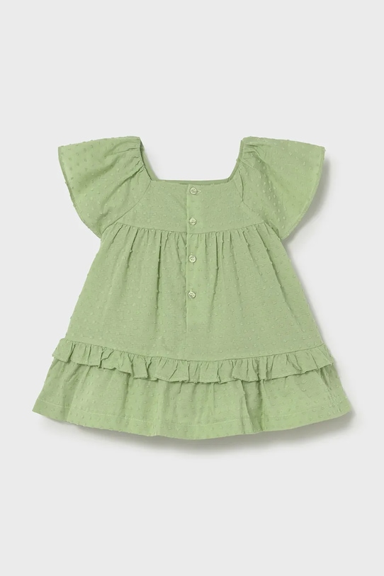 Dziewczynka Mayoral sukienka bawełniana dziecięca 1912.4D.Baby.PPY2 zielony