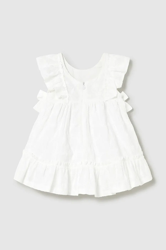 BIMBA Mayoral vestito di cotone bambina 1915.4D.Baby.PPY2 bianco