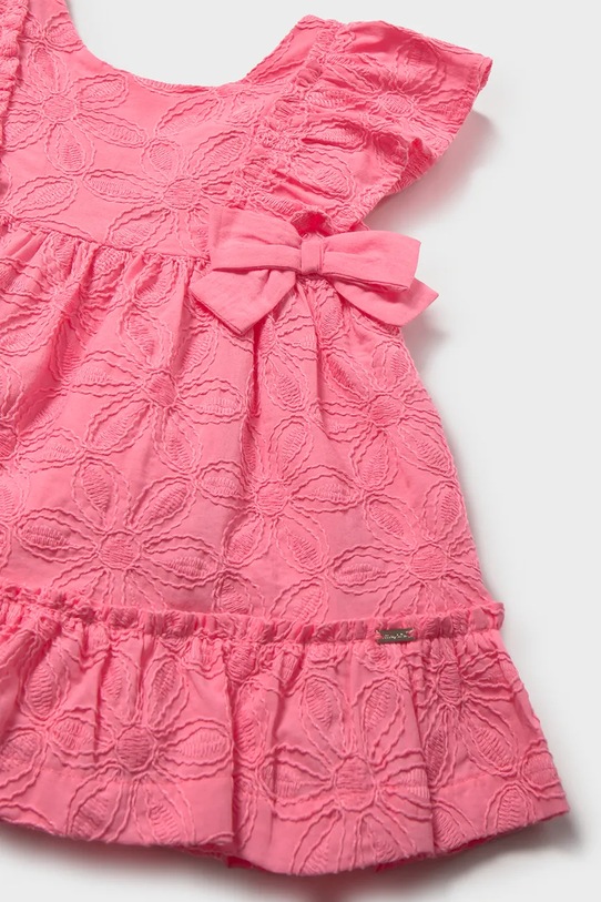 Dziewczynka Mayoral sukienka bawełniana dziecięca 1915.4D.Baby.PPY2 różowy