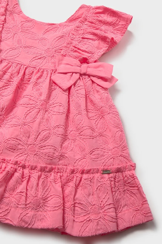 Dziewczynka Mayoral sukienka bawełniana dziecięca 1915.4D.Baby.PPY2 różowy