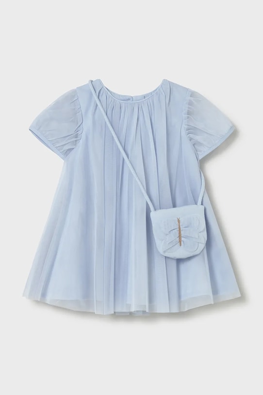 Mayoral sukienka dziecięca rozkloszowany niebieski 1917.4E.Baby.PPY2