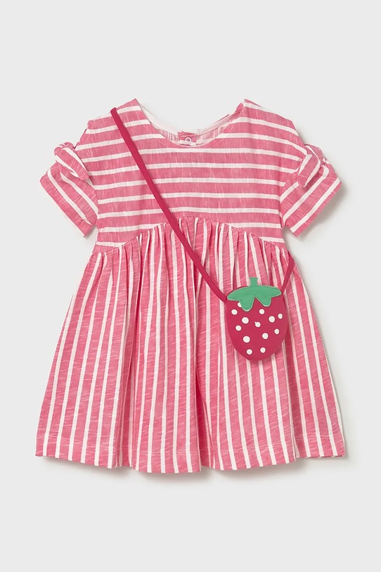 Mayoral sukienka bawełniana niemowlęca wzorzyste różowy 1919.4F.Baby.PPY2