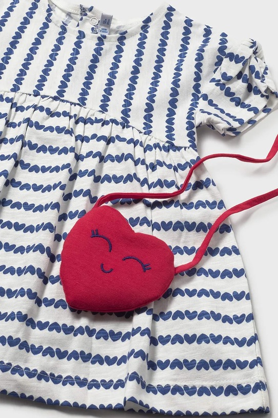 Κοριτσίστικα Βρεφικό βαμβακερό φόρεμα Mayoral 1919.4F.Baby.PPY2 μπλε