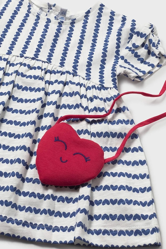 Κοριτσίστικα Βρεφικό βαμβακερό φόρεμα Mayoral 1919.4F.Baby.PPY2 μπλε