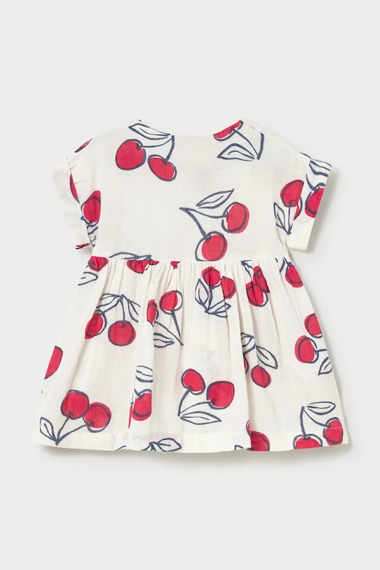 Mayoral sukienka bawełniana dziecięca 1921.4G.Baby.PPY2 beżowy SS26