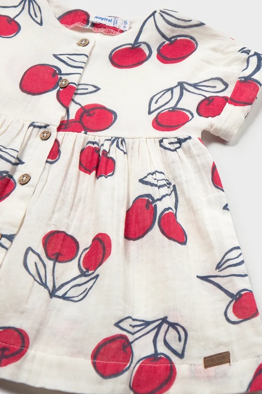 Dziewczynka Mayoral sukienka bawełniana dziecięca 1921.4G.Baby.PPY2 beżowy