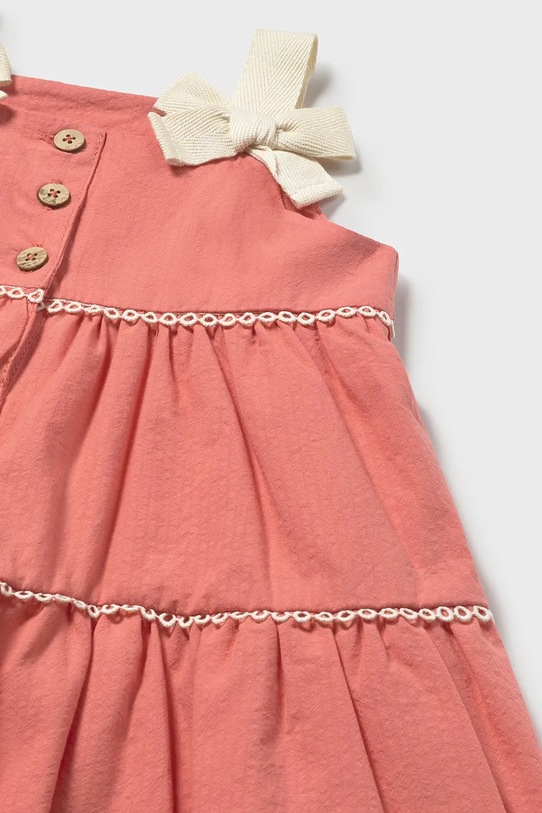 Dziewczynka Mayoral sukienka bawełniana dziecięca 1924.4J.Baby.PPY2 różowy