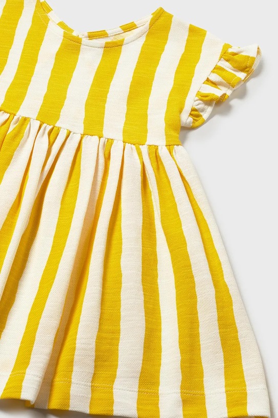 Fete Mayoral rochie din bumbac pentru copii 1925.4K.Baby.PPY2 galben