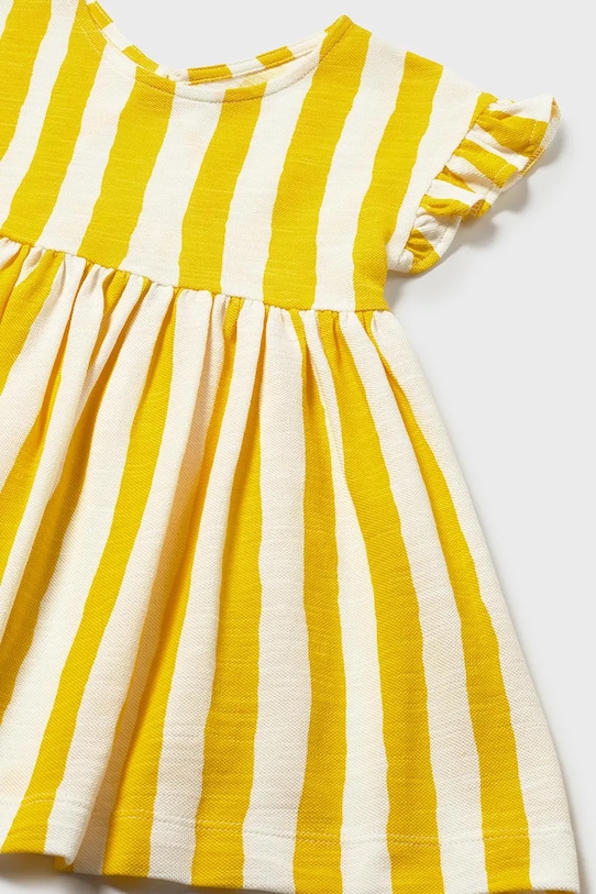 Fete Mayoral rochie din bumbac pentru copii 1925.4K.Baby.PPY2 galben