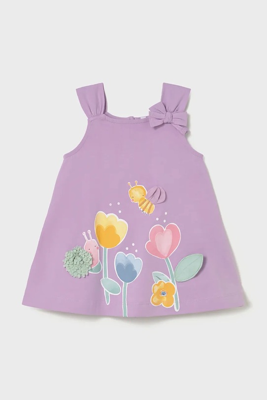 Mayoral sukienka dziecięca rozkloszowany fioletowy 1930.4P.Baby.PPY2