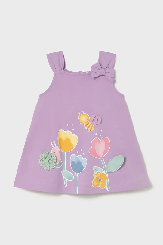 Mayoral sukienka dziecięca rozkloszowany fioletowy 1930.4P.Baby.PPY2