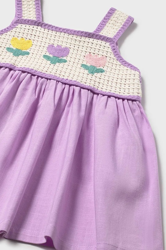 Dziewczynka Mayoral sukienka dziecięca 1931.4P.Baby.PPY2 fioletowy