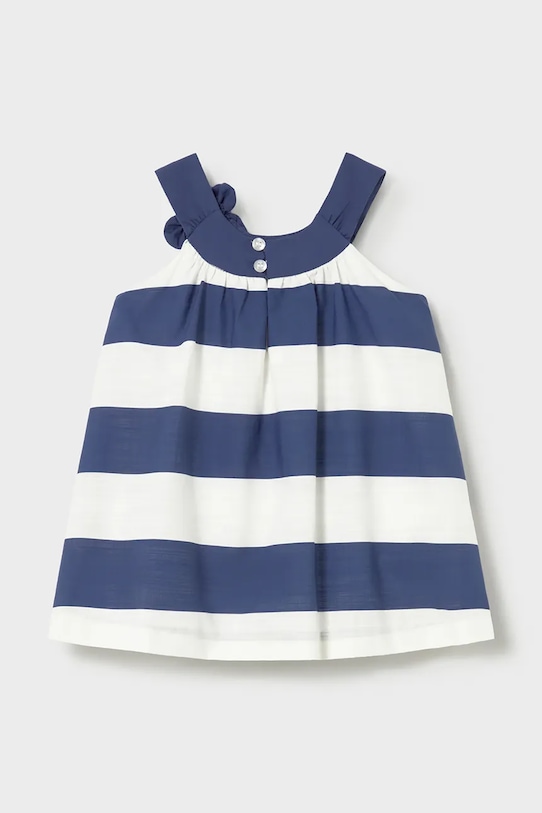 Mayoral sukienka bawełniana dziecięca 1991.4D.Baby.PPY2 granatowy SS26