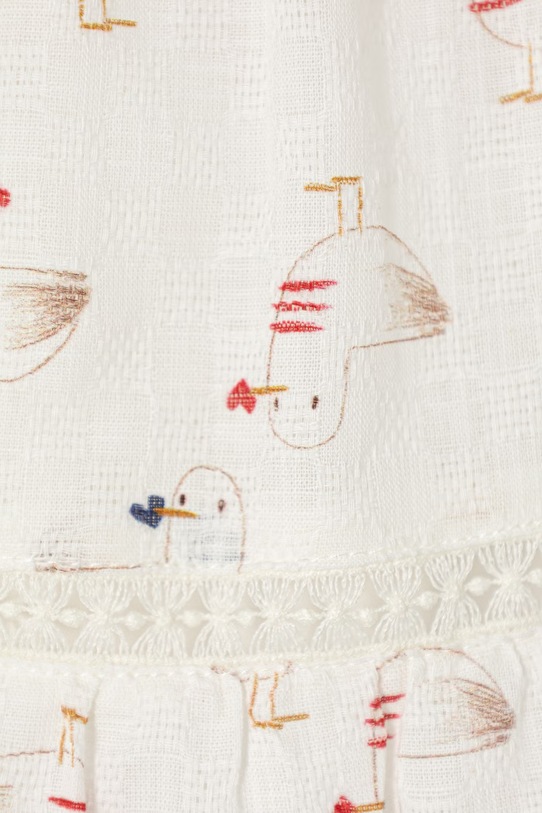 Dziewczynka Mayoral sukienka bawełniana dziecięca 1992.4E.Baby.PPY2 biały