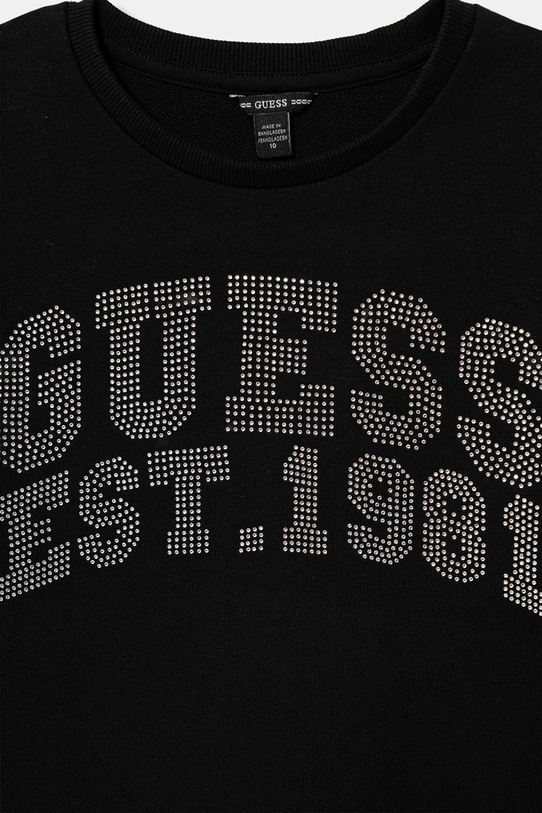 Dziewczynka Guess sukienka bawełniana dziecięca J6RK00.KA6R4.PPY2 czarny