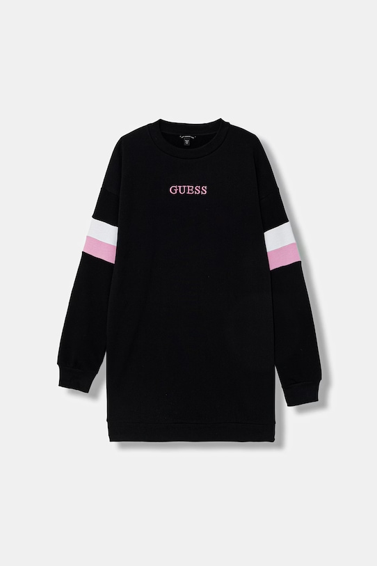 Хлопковое детское платье Guess хлопок чёрный J6RK01.KAD74.PPY2