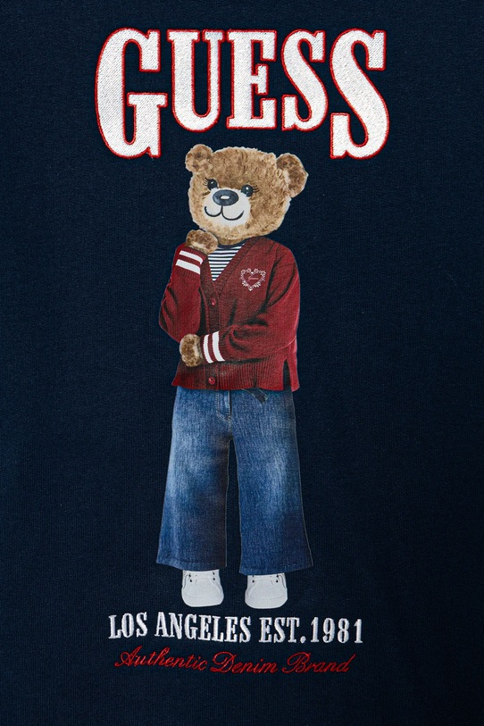 Dziewczynka Guess sukienka bawełniana dziecięca J6RK11.KAD74.PPY2 granatowy