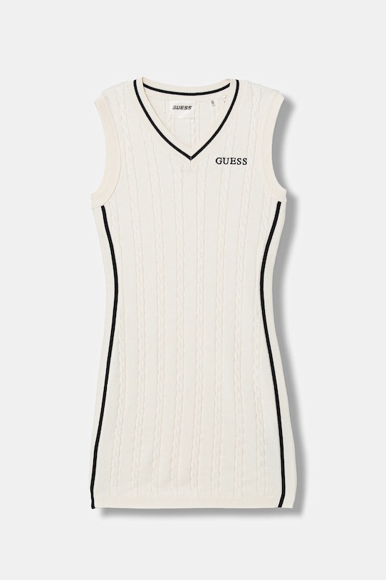 Guess sukienka dziecięca szpic beżowy J6RK30.Z4652.PPY2