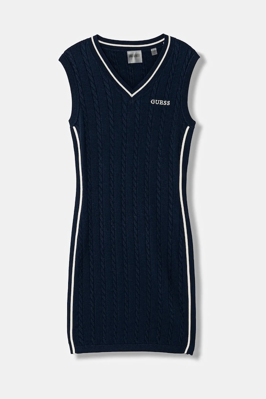 Guess sukienka dziecięca szpic granatowy J6RK30.Z4652.PPY2