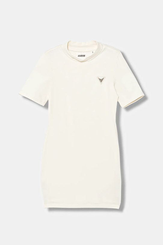 Guess sukienka dziecięca z elastanem beżowy J6RK31.J1314.PPY2