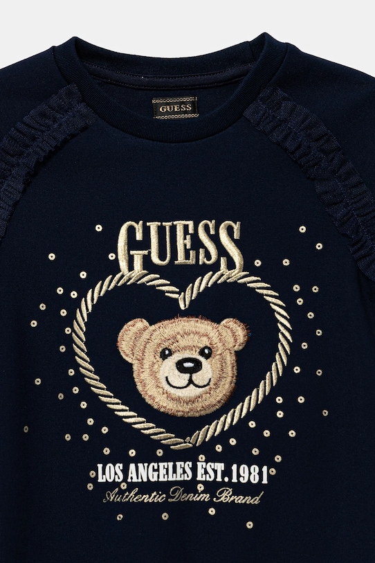 Dziewczynka Guess sukienka dziecięca K6RK01.KAUH0.PPY2 granatowy