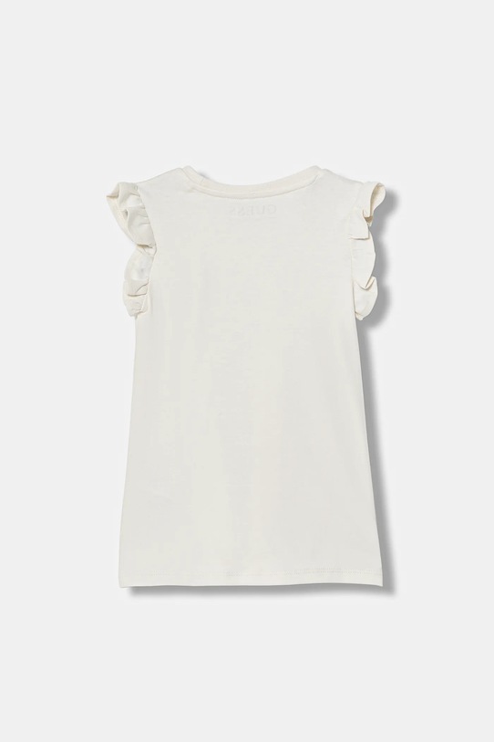 Guess sukienka bawełniana dziecięca K6RK02.KA6W4.PPY2 beżowy SS26