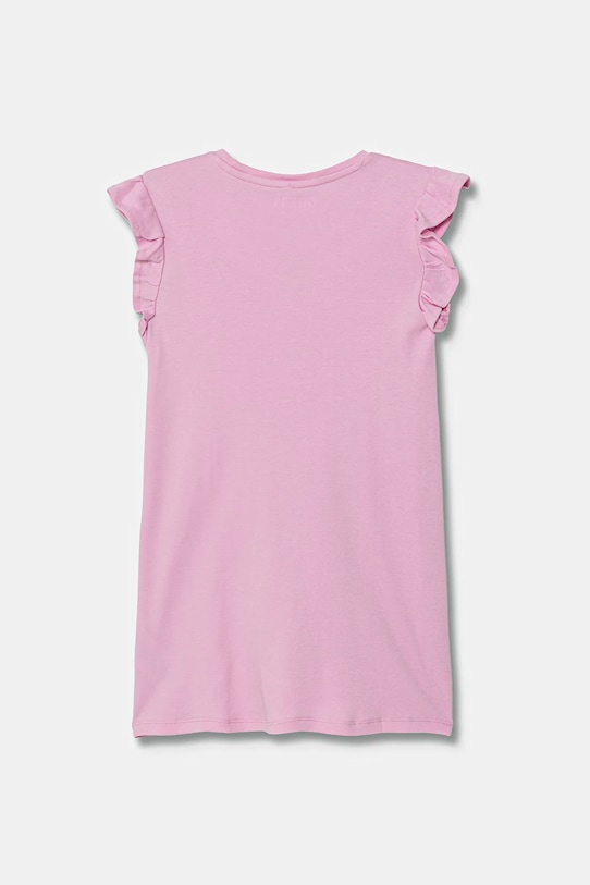 Guess sukienka bawełniana dziecięca K6RK02.KA6W4.PPY2 różowy SS26