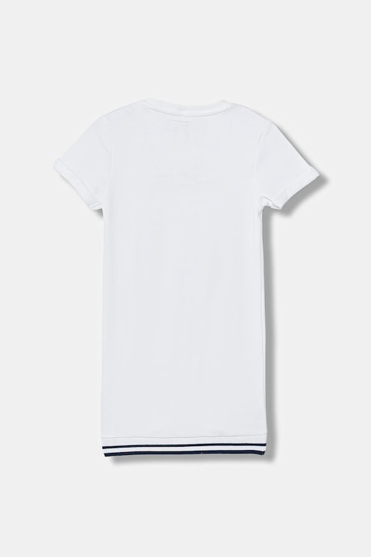 Guess sukienka bawełniana dziecięca K6RK11.KAD74.PPY2 biały SS26