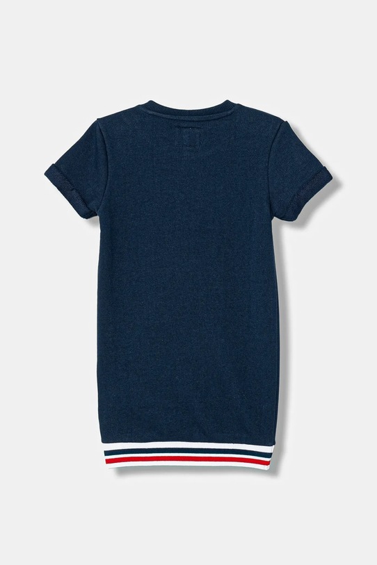 Guess sukienka bawełniana dziecięca K6RK11.KAD74.PPY2 granatowy SS26