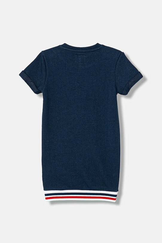 Guess sukienka bawełniana dziecięca K6RK11.KAD74.PPY2 granatowy SS26