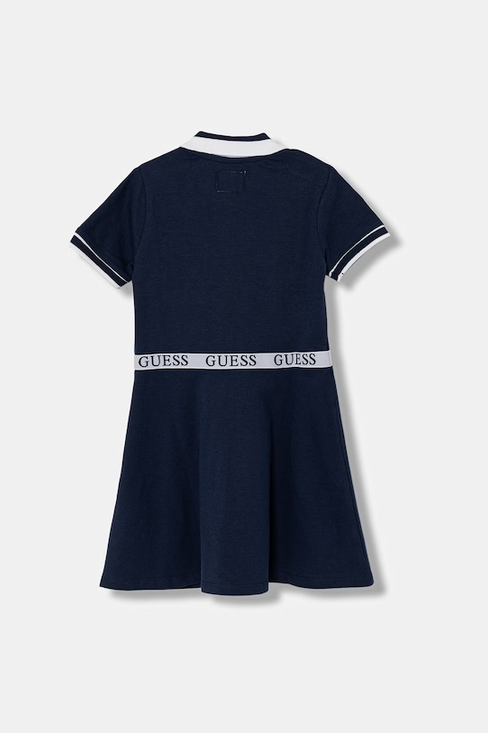 Guess sukienka letnia bawełniana z elastanem K6RK14.K7064.PPY2 granatowy SS26