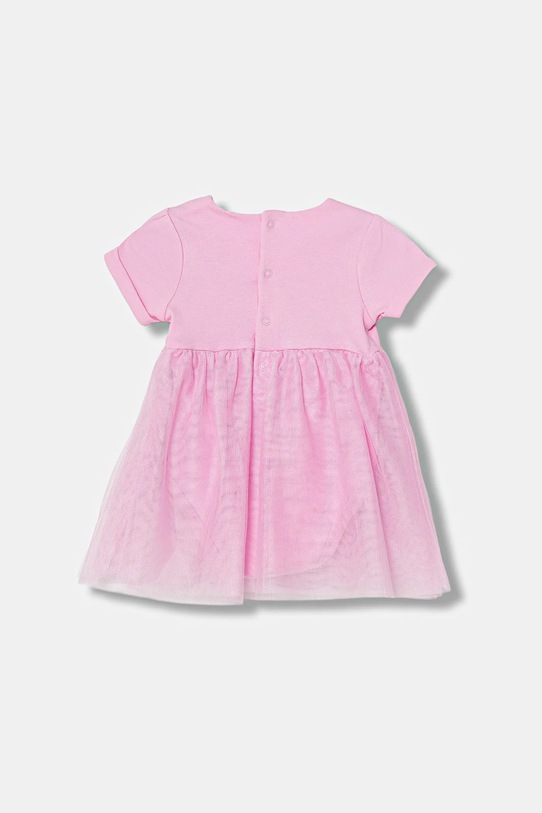 Guess sukienka bawełniana niemowlęca S6RG02.KA6W4.PPY2 różowy SS26