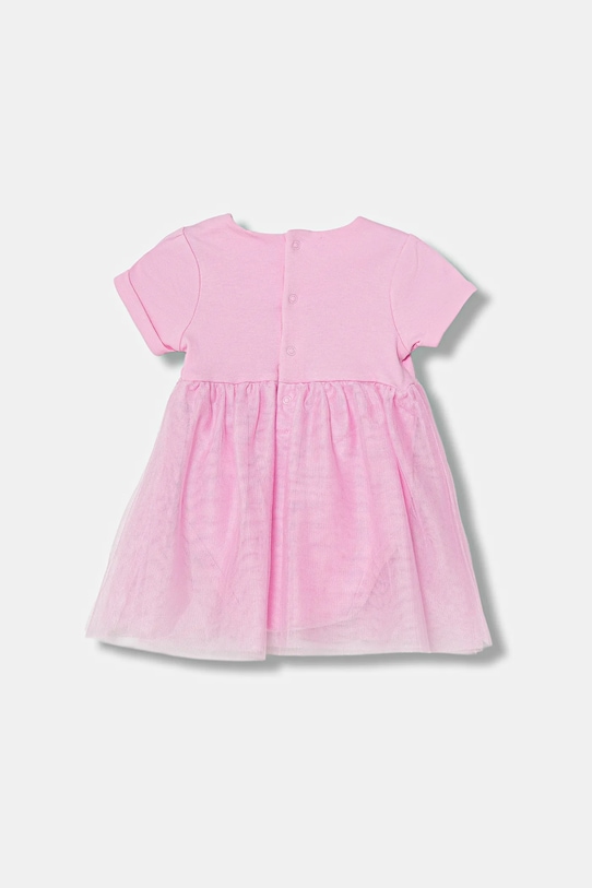Guess sukienka bawełniana niemowlęca S6RG02.KA6W4.PPY2 różowy SS26
